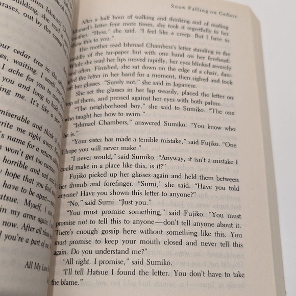 Snow Falling on Cedars (1995, Paperback) - David Guterson [Fiction] - Picture 6 of 7